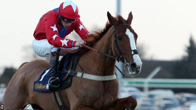 Sire De Grugy wins Desert Orchid Chase