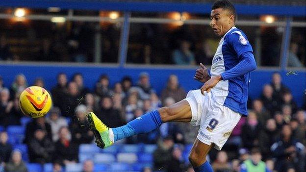 On-loan Birmingham City striker Jesse Lingard scores at St Andrew's