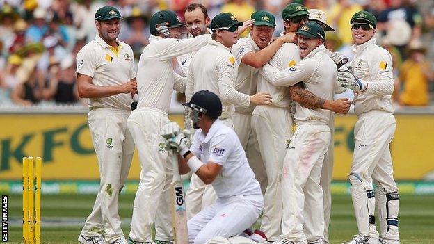 Australia laugh at Joe Root's run out