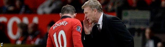 Wayne Rooney and David Moyes