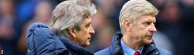 Manuel Pellegrini and Arsene Wenger