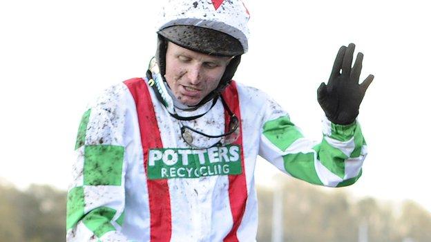 Jockey Paul Moloney rode Mountainous to victory in the Welsh National