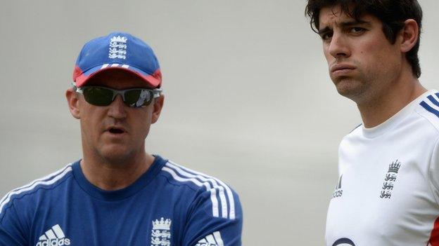 Andy Flower and Alastair Cook