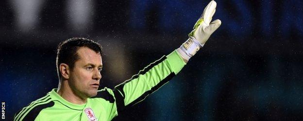 Aston Villa goalkeeper Shay Given