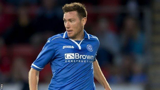 St Johnstone midfielder Paddy Cregg