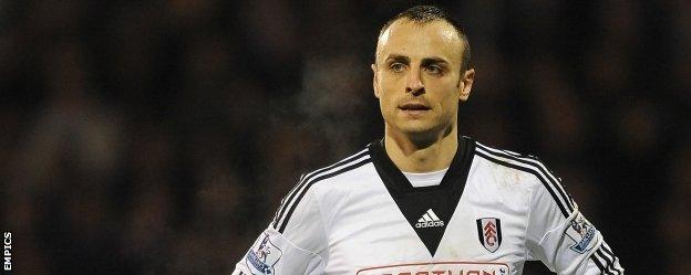 Fulham striker Dimitar Berbatov