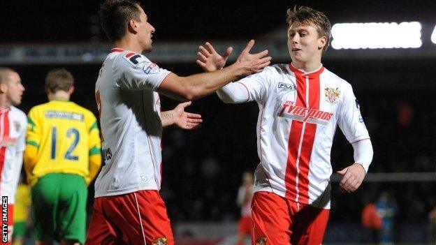 Stevenage winger Luke Freeman