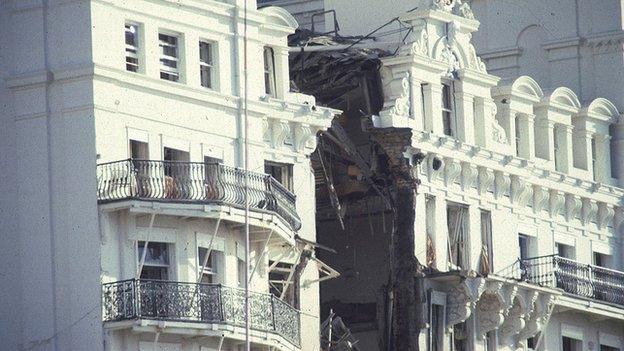 The bomb blast at Brighton's Grand Hotel left five people dead and more than 30 injured