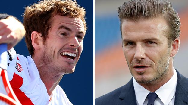 Andy Murray (left) and David Beckham