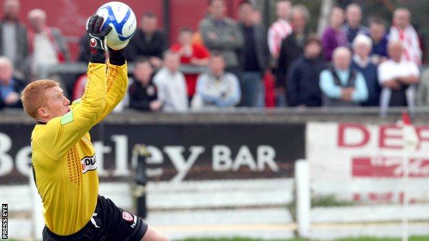 Goalkeeper Eugene Ferry has joined Coleraine