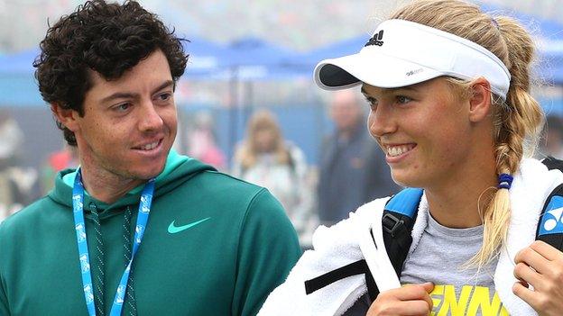 Rory McIlroy and Caroline Wozniacki