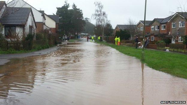 Feniton flooding, 1 January 2014