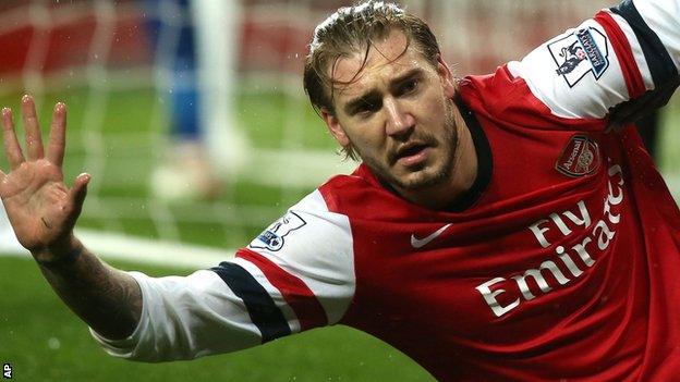 Nicklas Bendtner for Arsenal