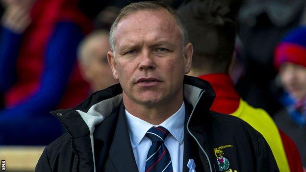 Inverness Caledonian Thistle boss John Hughes