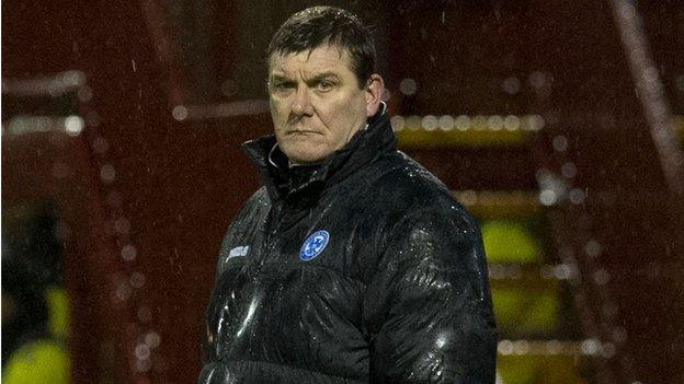 St Johnstone manager Tommy Wright