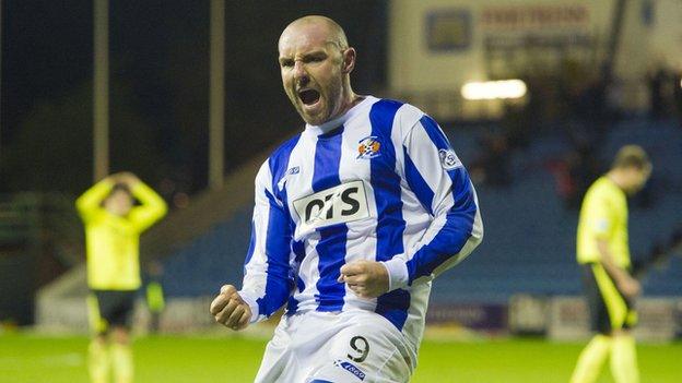 Kilmarnock striker Kris Boyd scored the winner at Rugby Park