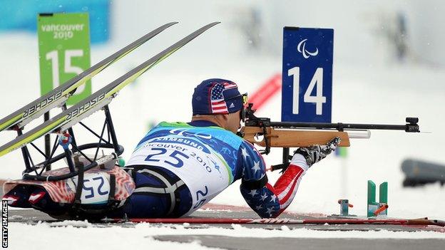 American biathlete Andy Soule