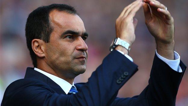 Everton manager Roberto Martinez