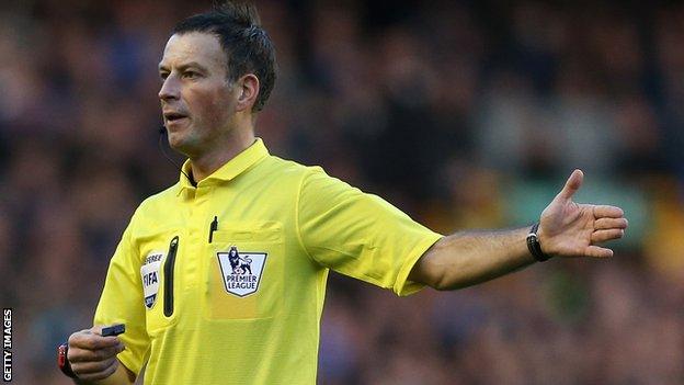 Referee Mark Clattenburg