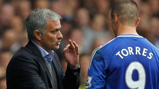 Jose Mourinho and Fernando Torres