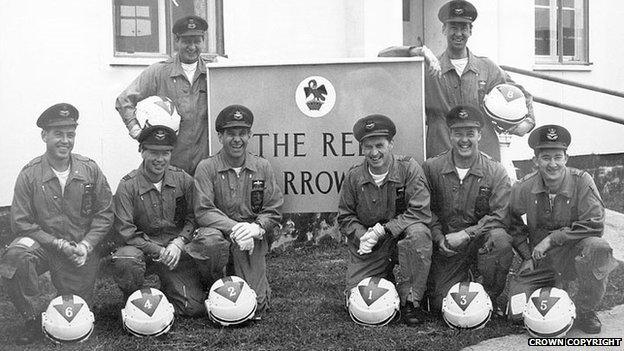 The original Red Arrows team