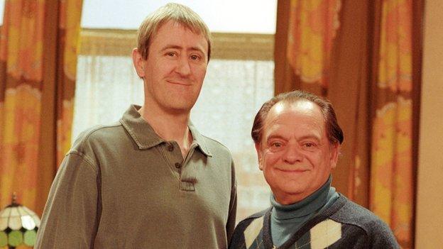 David Jason and Nicholas Lyndhurst in Only Fools and Horses