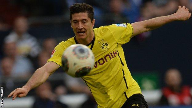 Borussia Dortmund's Robert Lewandowski