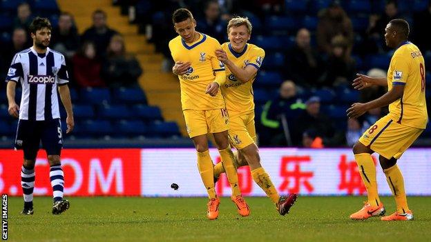 Crystal Palace striker Dwight Gayle