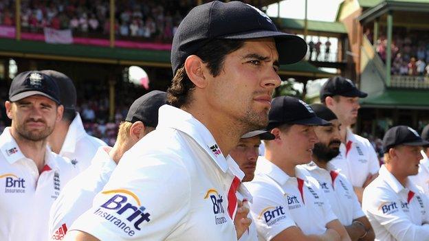 Alastair Cook after England's Ashes series whitewash