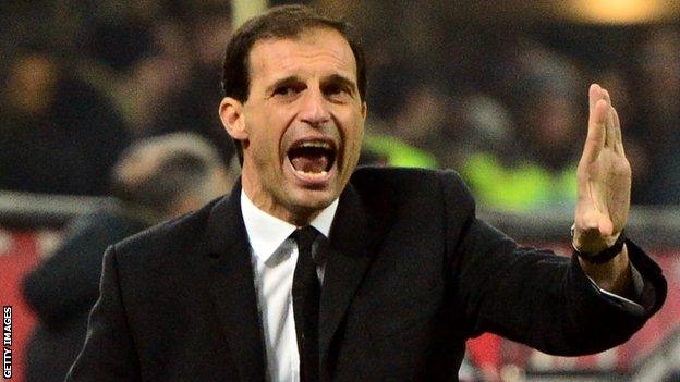 AC Milan manager Massimiliano Allegri