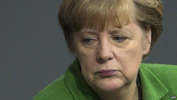 German Chancellor Angela Merkel - file pic