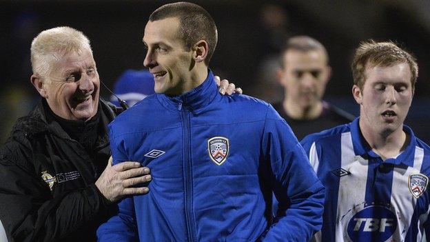 Oran Kearney was happy to see Coleraine's losing run end with a 2-0 win over Ards