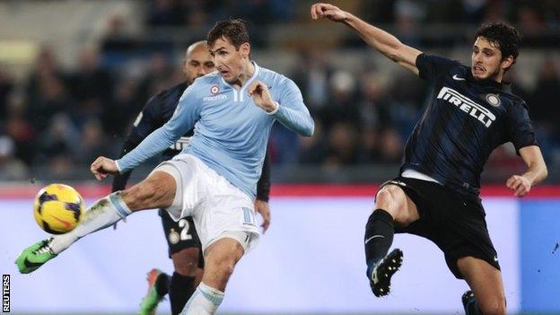 Miroslav Klose scores for Lazio