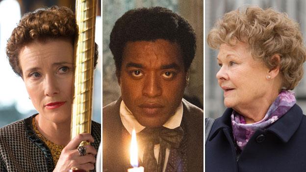 Emma Thompson in Saving Mr Banks, Chiwetel Ejiofor in 12 Years a Slave and Judi Dench in Philomena