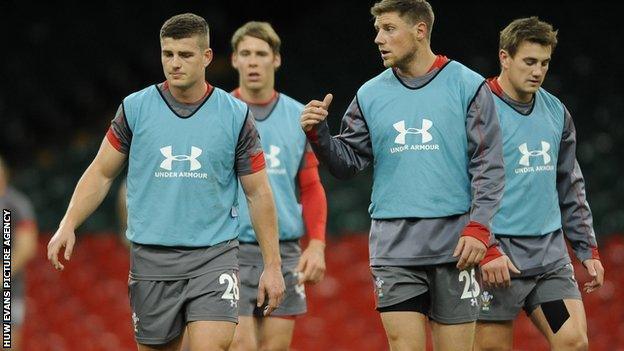 Scarlets duo Scott Williams and Rhys Priestland