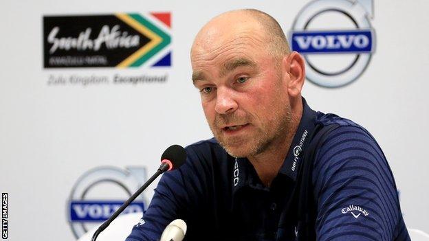 Thomas Bjorn speaking ahead of the Volvo Champions tournament 2014