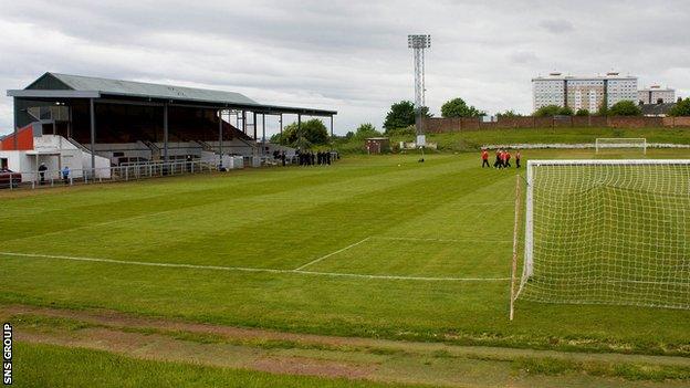 Cliftonhill, home of Albion Rovers