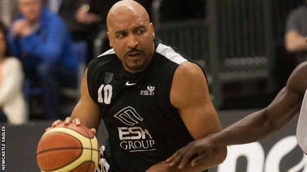 Newcastle Eagles forward Charles Smith