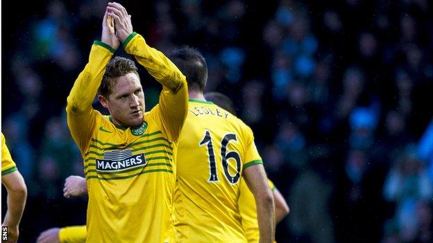 Celtic midfielder Kris Commons