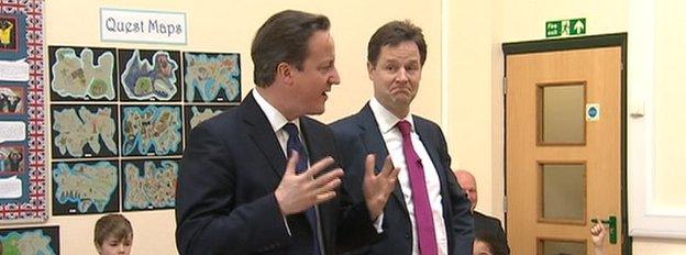 David Cameron and Nick Clegg