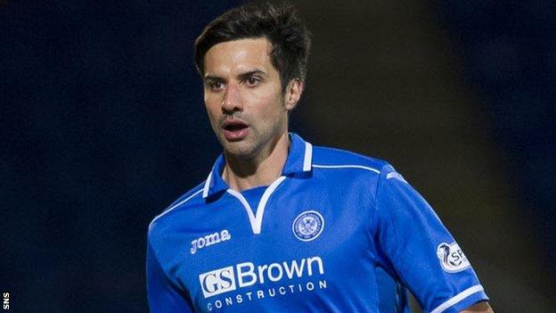 St Johnstone striker Rory Fallon