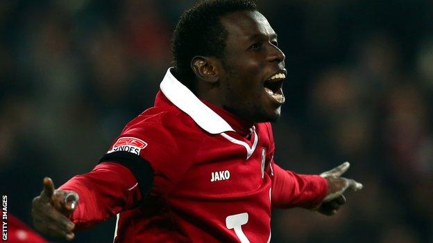 Hannover 96 striker Mama Diouf