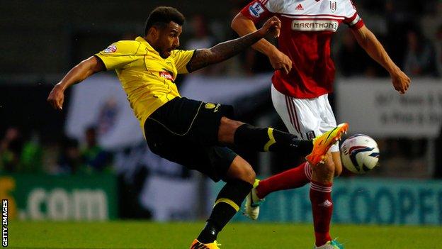 Rene Howe in action for Burton Albion