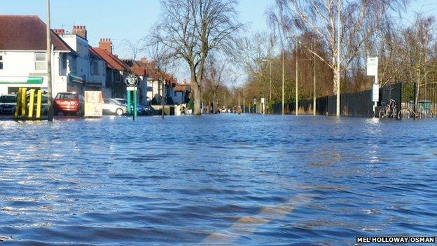 Abingdon Road flood