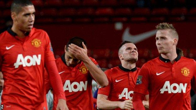 Chris Smalling, Javier Hernandez, Tom Cleverley, Alex Buttner