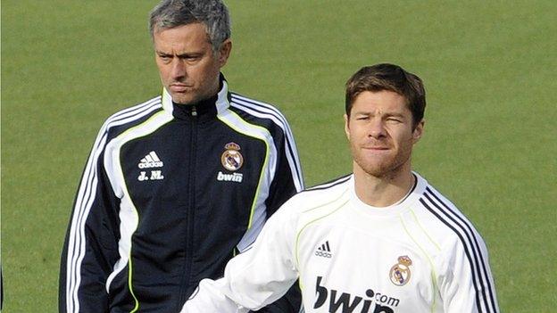 Real Madrid midfielder Xabi Alonso