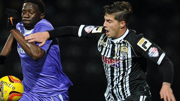 Kieron Freeman (right) playing for Notts County