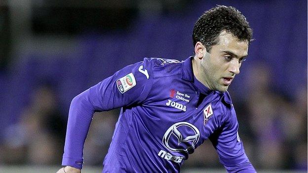 Fiorentina's Giuseppe Rossi