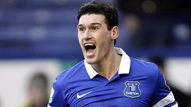 Everton midfielder Gareth Barry