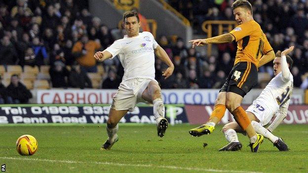 Lee Evans scores for Wolves